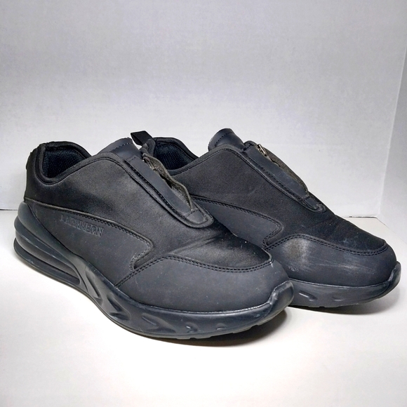 Larnmern Shoes - Larnmern Slip On Womens Sz 9 Mens Sz 7.5 Work Shoes non slip Black Zip Closure